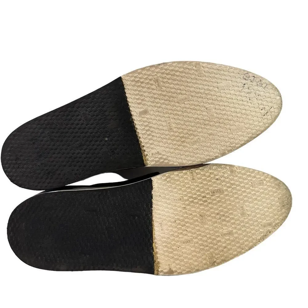 RARE Saint Laurent Paris Munkstrap Striped Platform Creepers Size 41-8